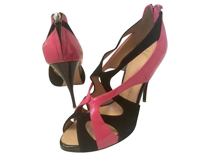 Giuseppe Zanotti Décolleté in vernice e camoscio Nero - vista 2