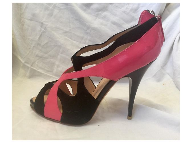 Giuseppe Zanotti Décolleté in vernice e camoscio Nero - vista 3
