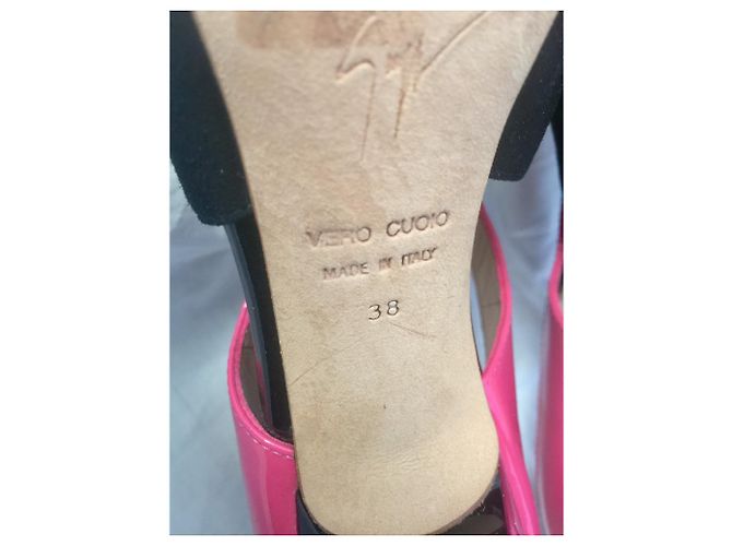 Giuseppe Zanotti Décolleté in vernice e camoscio Nero - vista 4