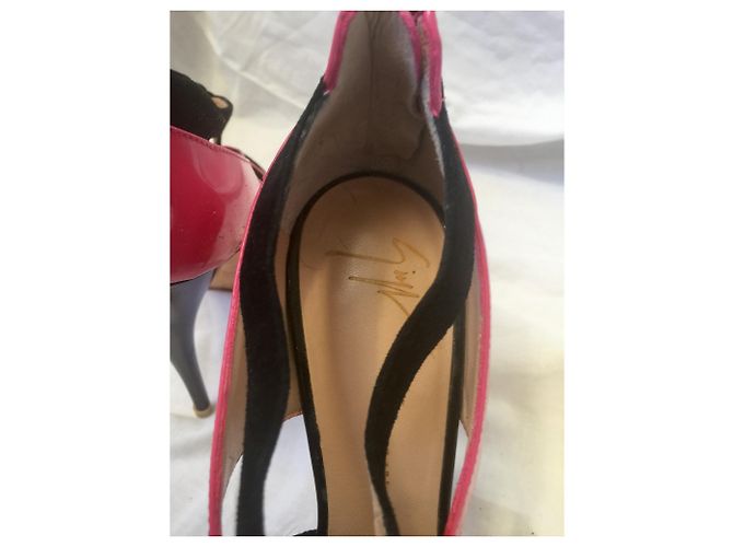 Giuseppe Zanotti Décolleté in vernice e camoscio Nero - vista 6