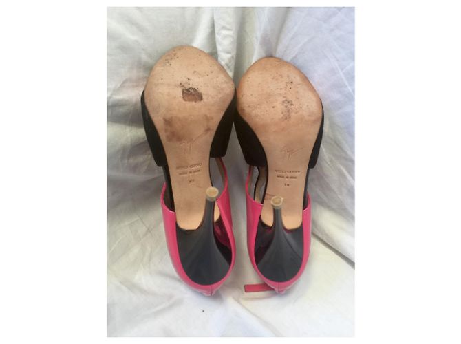 Giuseppe Zanotti Décolleté in vernice e camoscio Nero - vista 7