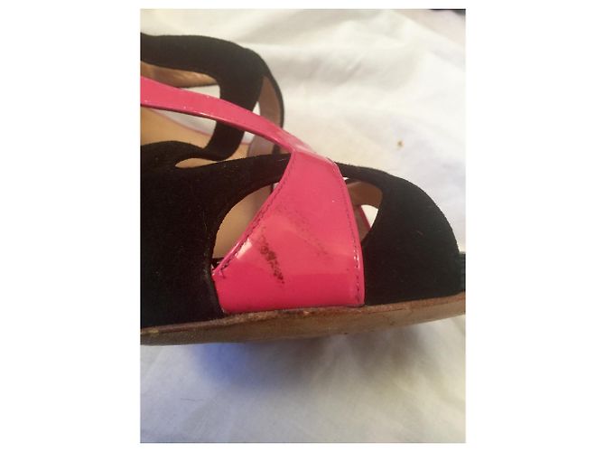 Giuseppe Zanotti Décolleté in vernice e camoscio Nero - vista 8
