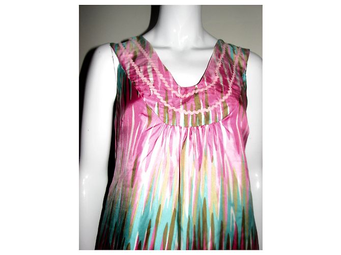 Milly Seidenkleid Mehrfarben - Ansicht 3