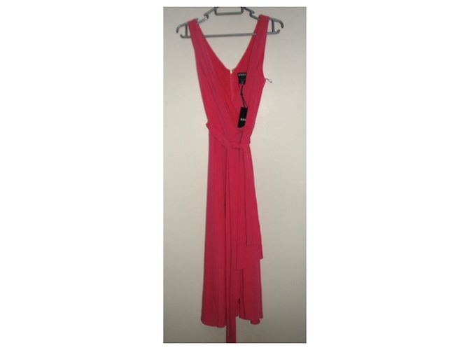 Dkny Asymmetrisches Kleid Rosa Pink - Ansicht 6