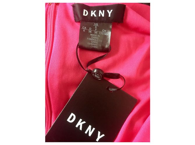 Dkny Asymmetrisches Kleid Rosa Pink - Ansicht 7