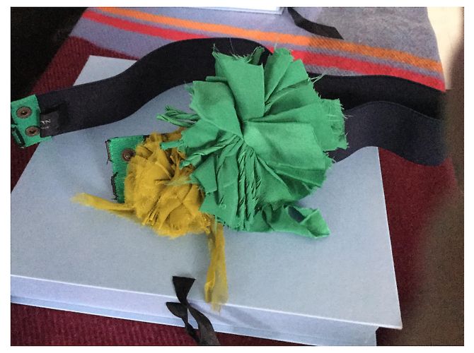 Lanvin POMPON Y CINTURON ELASTICO Verde - vista 2