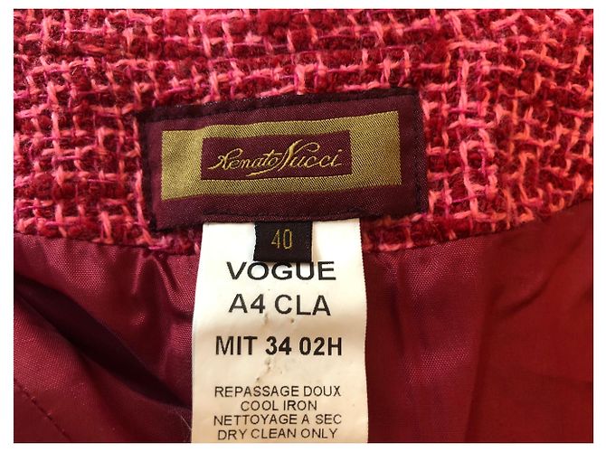 Renato Nucci Falda elegante Rosa Burdeos - vista 7