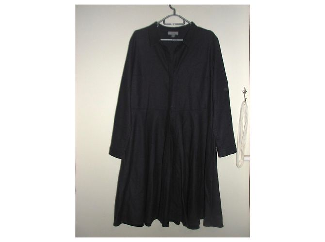 Cos Kaschmir-Mix Kleid mit Tartan Muster braun blau - Ansicht 6