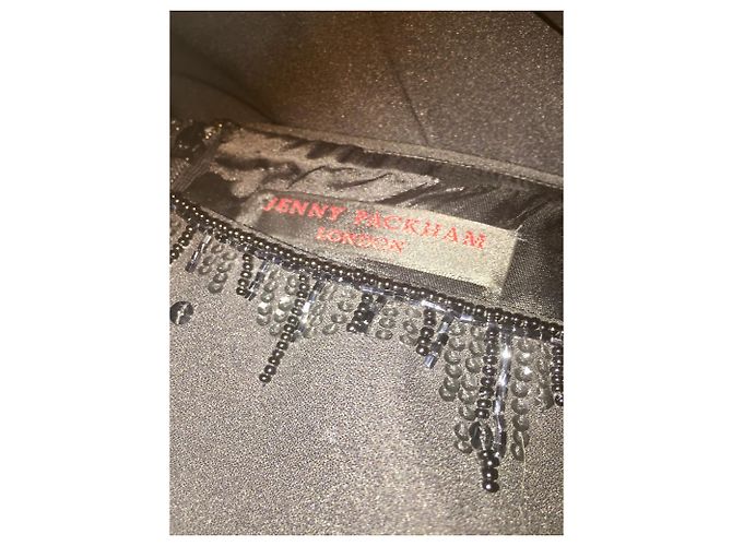 Jenny Packham Verziertes Cocktailkleid Schwarz - Ansicht 10