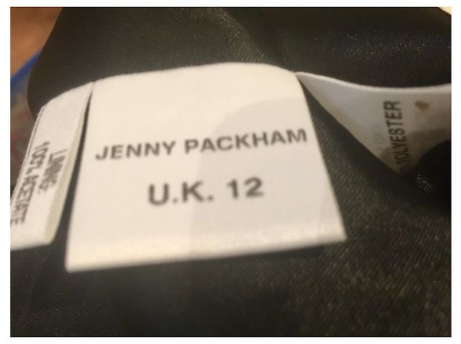 Jenny Packham Verziertes Cocktailkleid Schwarz - Ansicht 9