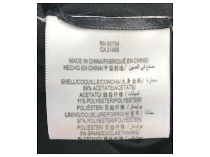 Bcbg Max Azria Schwarzes Satinkleid mit einer Schulter Golden - Ansicht 7