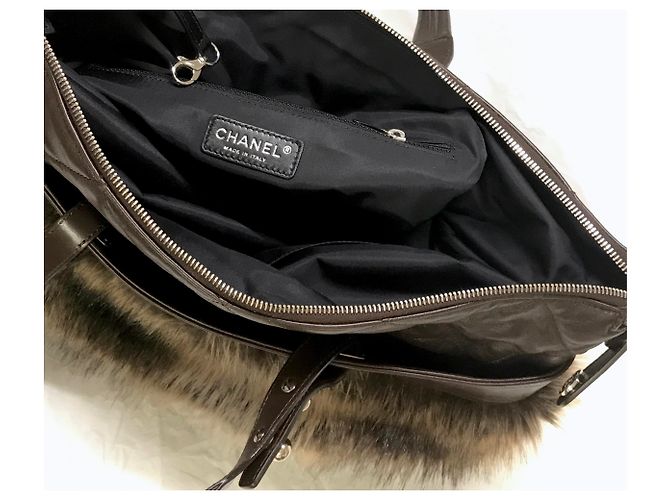 Chanel Borsa tote grande marrone Marrone scuro - vista 14