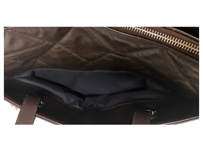 Chanel Borsa tote grande marrone Marrone scuro - vista 15