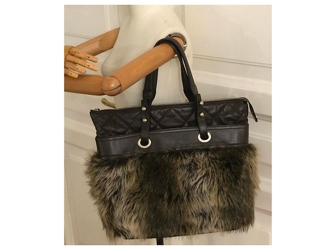 Chanel Borsa tote grande marrone Marrone scuro - vista 16