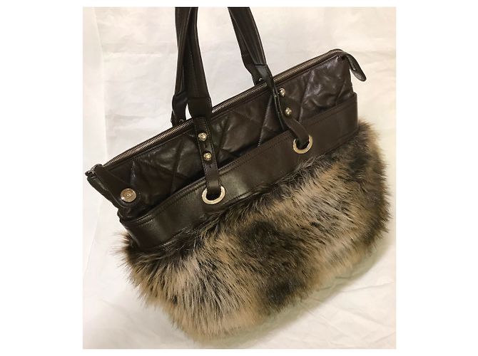 Chanel Borsa tote grande marrone Marrone scuro - vista 17