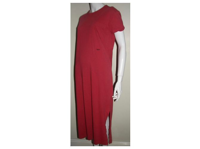 Vestido largo de algodón rojo Polo Ralph Lauren Roja - vista 2