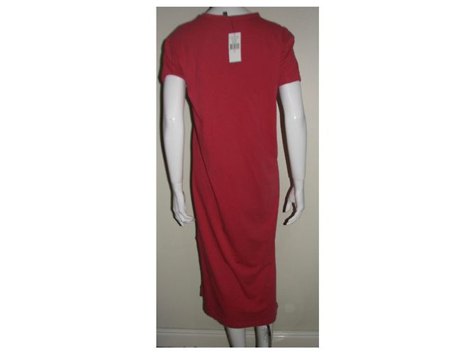 Vestido largo de algodón rojo Polo Ralph Lauren Roja - vista 4