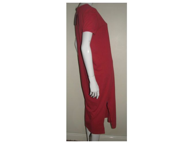 Vestido largo de algodón rojo Polo Ralph Lauren Roja - vista 5
