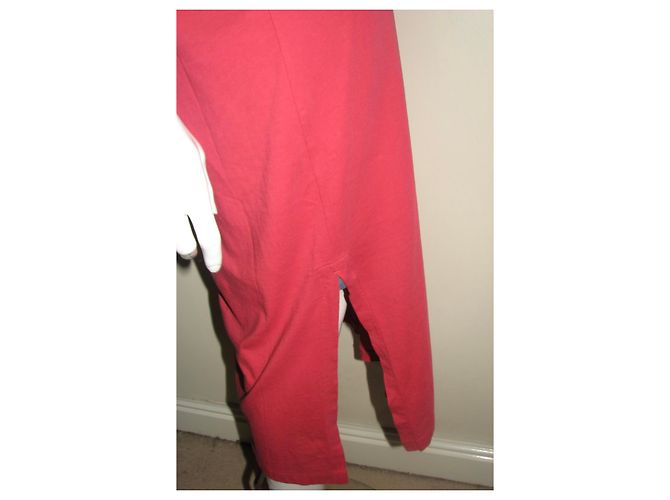 Vestido largo de algodón rojo Polo Ralph Lauren Roja - vista 6