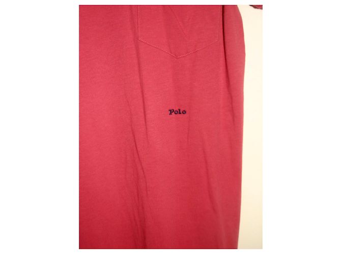Vestido largo de algodón rojo Polo Ralph Lauren Roja - vista 9