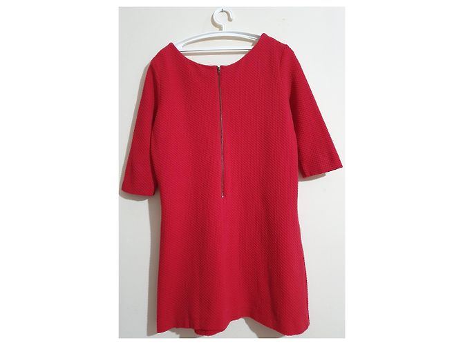 Vestido rojo Ganni de algodón Roja - vista 2