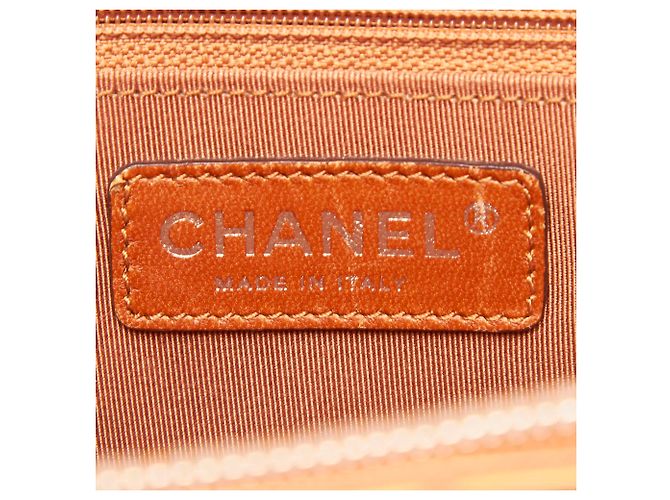 Chanel Brown Lackleder Grand Einkaufstasche Braun Hellbraun - Ansicht 6