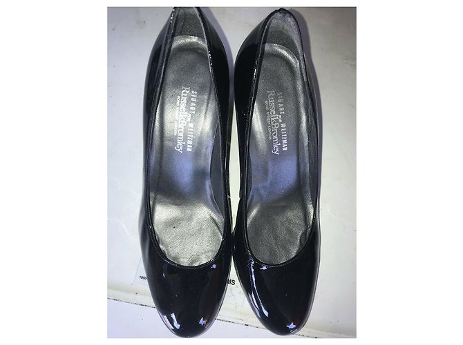 Décolleté Stuart Weitzman in vernice nera Nero - vista 4