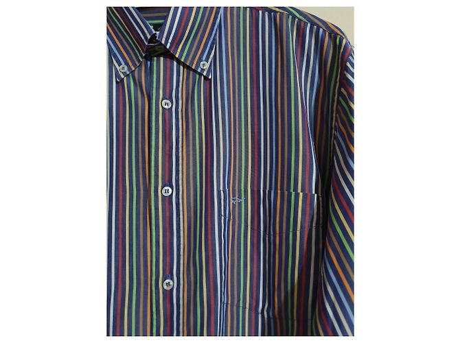 Autre Marque Camisa listrada Paul & Shark de algodão Multicor - vista 3