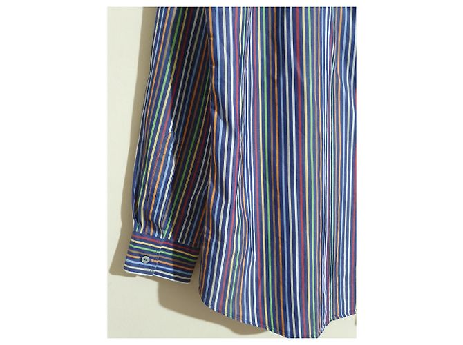 Autre Marque Camisa listrada Paul & Shark de algodão Multicor - vista 4