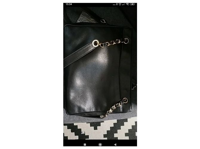 Borsa Chanel in pelle nera Nero - vista 2
