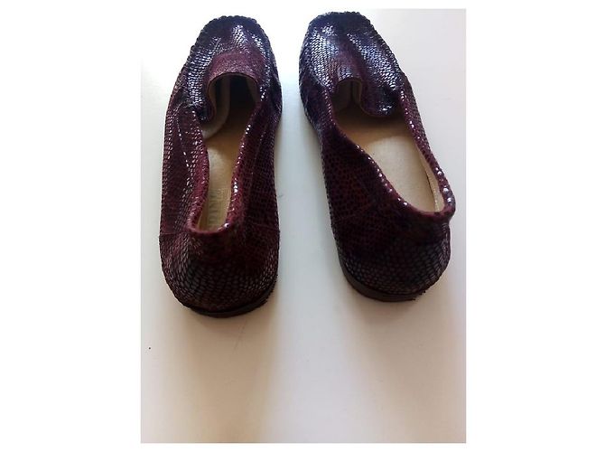 Autre Marque mocassini bordeaux da donna - vista 4