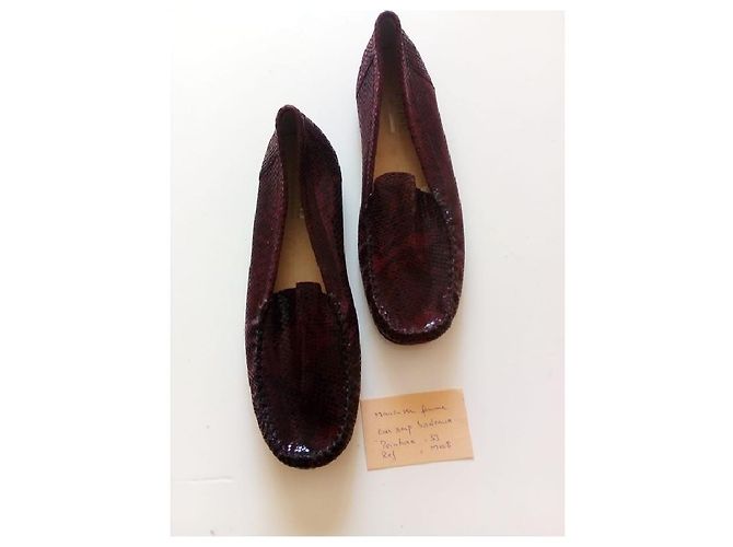 Autre Marque mocassini bordeaux da donna - vista 5