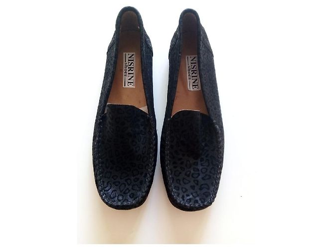 Autre Marque mocassins noir coquillage pour femme - vue 2