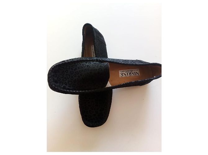 Autre Marque mocassins noir coquillage pour femme - vue 3
