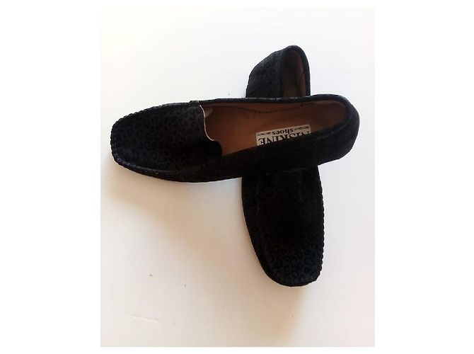Autre Marque mocassins noir coquillage pour femme - vue 4