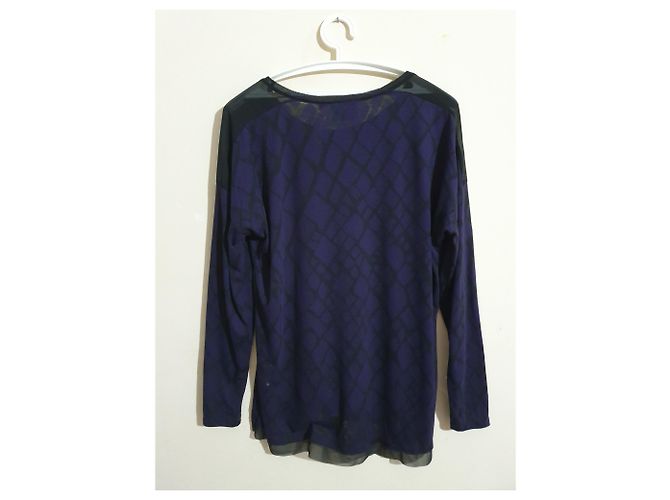 Top Vera Wang Symply Vera Nero Viola Porpora - vista 3
