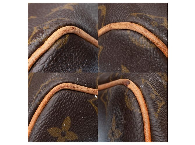 Abbesses Louis Vuitton Keepall 55 Monogramma "God save the Queen" personalizzato da PatBo! Marrone - vista 9