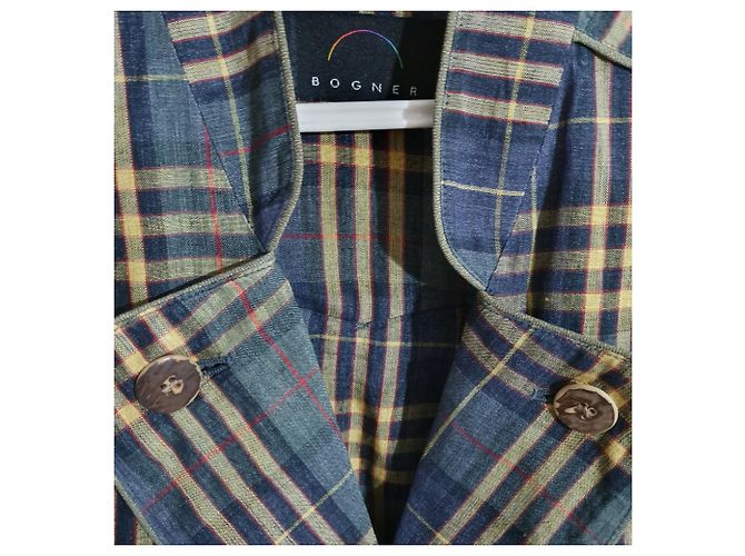 Blazer Bogner Lines in Lino Multicolore XL - vista 3