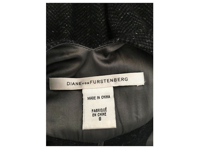 Diane Von Furstenberg Dorothea Tweedkleid Grau - Ansicht 6
