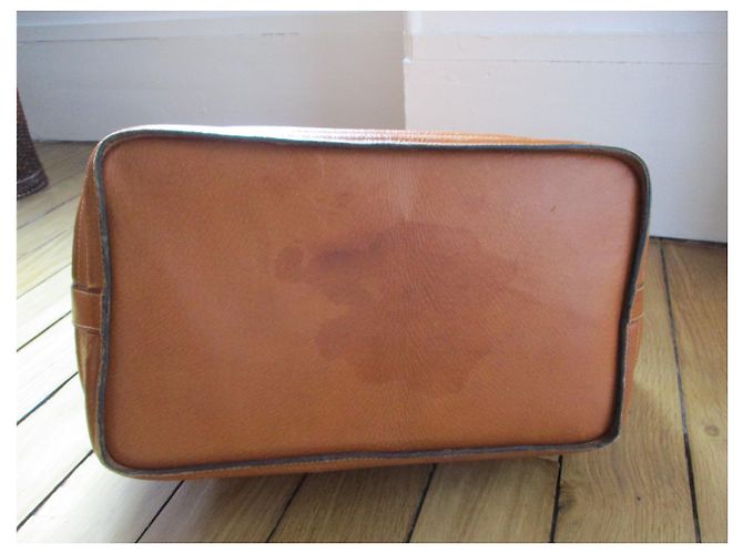 Borsa a mano Lancel in pelle color caramello - vista 3