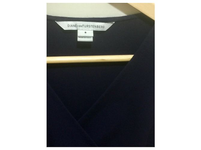 Diane Von Furstenberg Layne Kleid dunkelblau - Ansicht 8