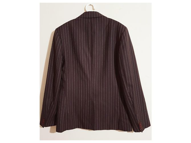 French Connection striped wool blazer brown Multiple colors - view 2