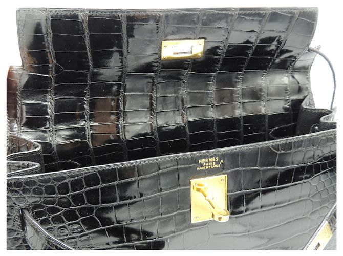 Hermès hermes kelly 32 POROSUS NERO - vista 10