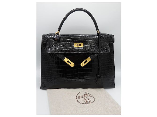 Hermès hermes kelly 32 POROSUS NERO - vista 2