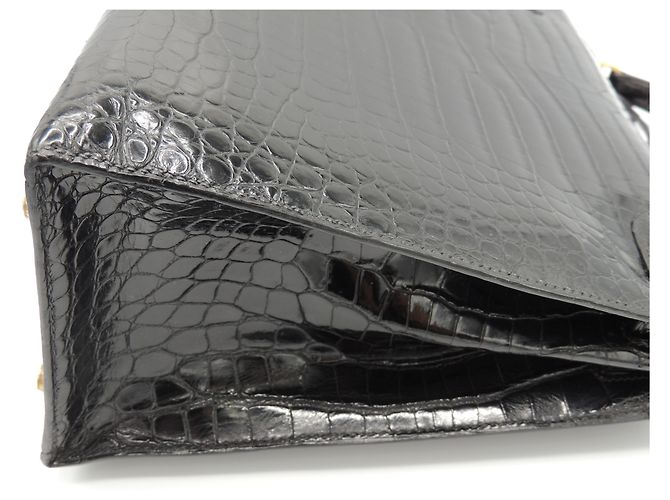 Hermès hermes kelly 32 POROSUS NERO - vista 6