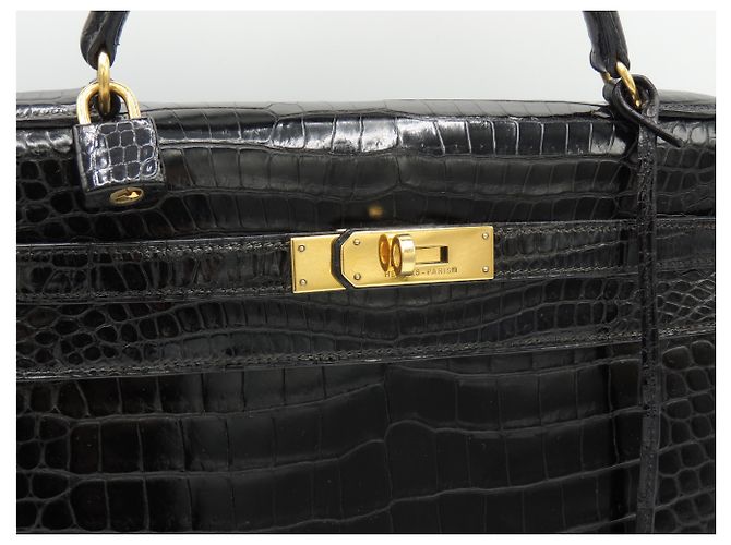 Hermès hermes kelly 32 POROSUS NERO - vista 7