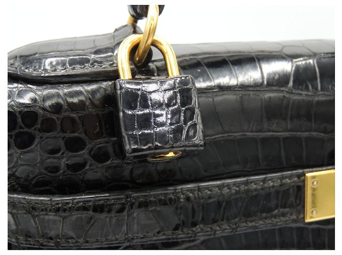 Hermès hermes kelly 32 POROSUS NERO - vista 8