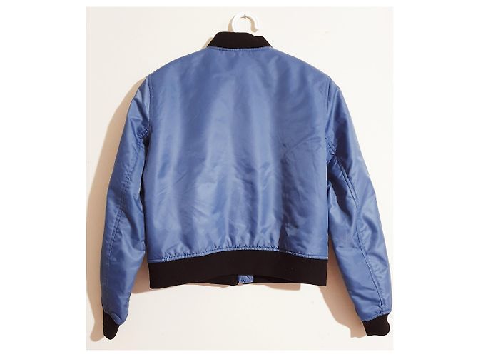 Autre Marque Giacca bomber Kendall + Kylie blu nylon M - vista 2
