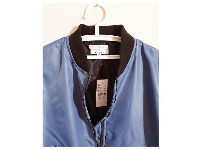 Autre Marque Giacca bomber Kendall + Kylie blu nylon M - vista 3