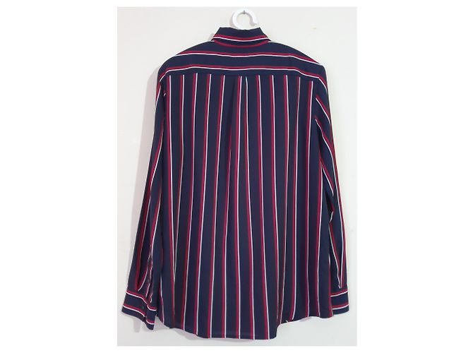 Banana Republic gestreiftes Hemd Polyester L Mehrfarben - Ansicht 3